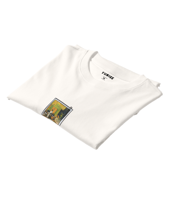 Cafe Dreams at Midnight - Unisex Oversize T-shirt - Görsel 4