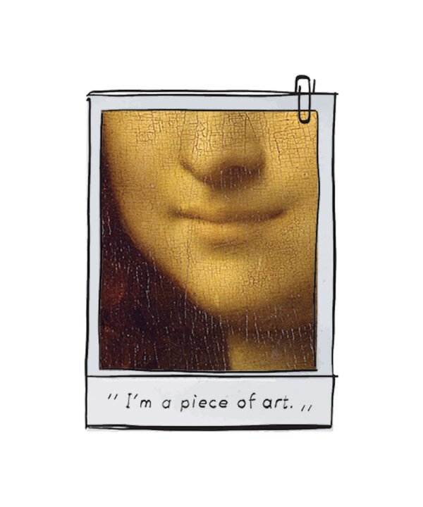 That Mysterious Smile - Unisex Oversize T-shirt - Görsel 2