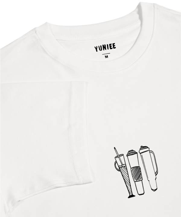 Not Before Coffee - Unisex Oversize T-shirt - Görsel 3