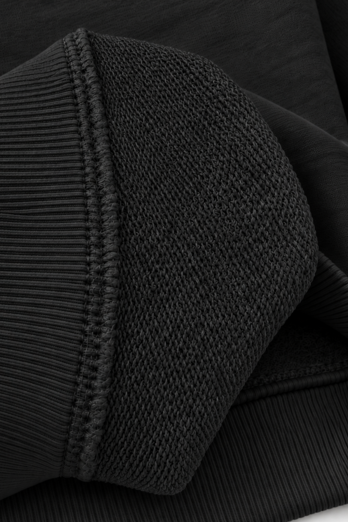 Unisex Oversize Sweatshirt - Siyah - Görsel 5