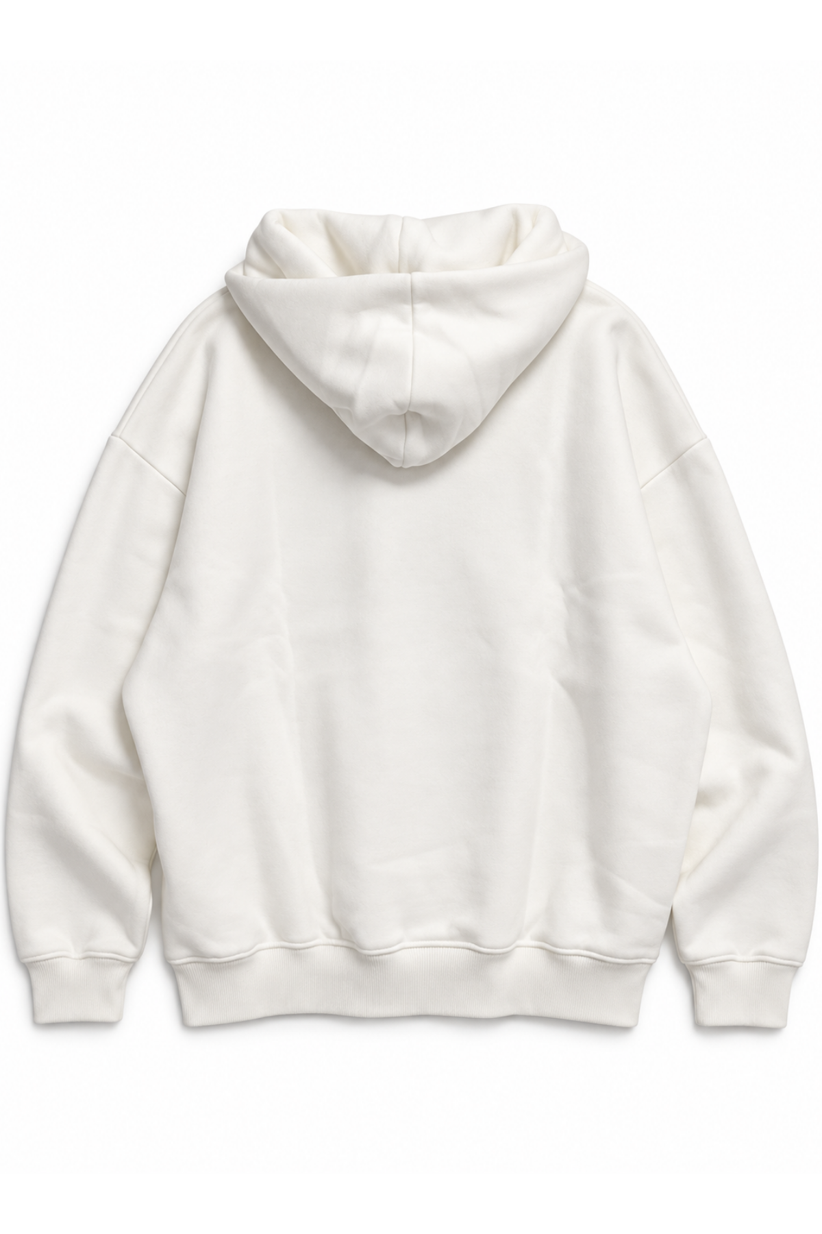 Unisex Oversize Hoodie - Ekru - Görsel 6