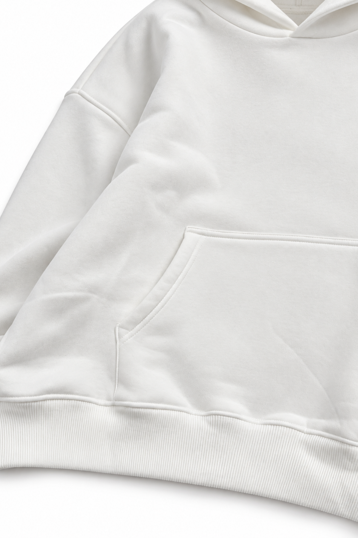 Unisex Oversize Hoodie - Ekru - Görsel 8