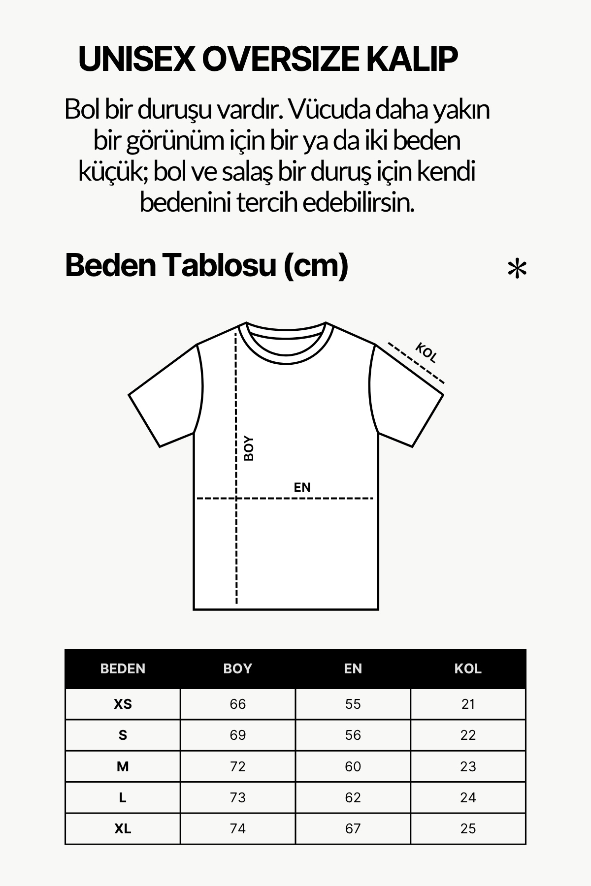 Premium Oversize %100 Pamuk Unisex Tişört 220 Gr Heavyweight - Ekru - Görsel 9