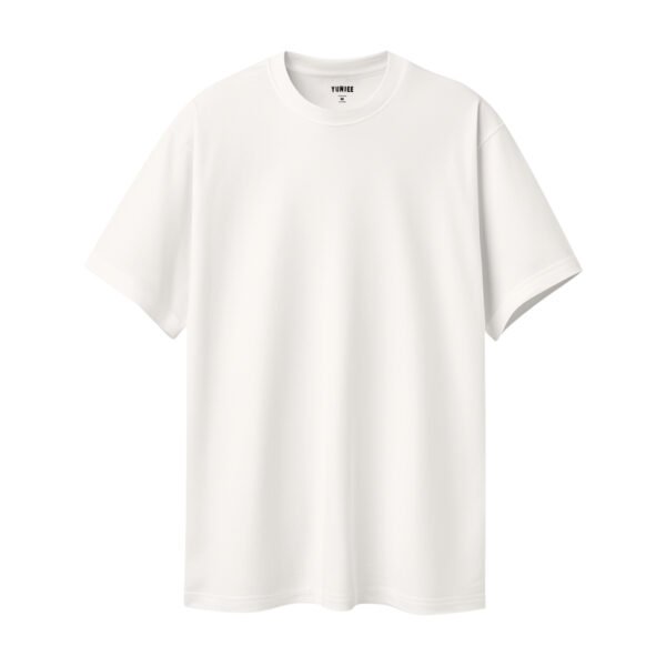 Kişiselleştirilebilir Oversize %100 Pamuk Unisex Tişört - Ekru
