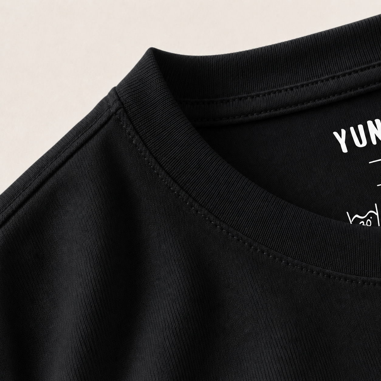 Premium Oversize %100 Pamuk Unisex Tişört 220 Gr Heavyweight - Siyah - Görsel 4