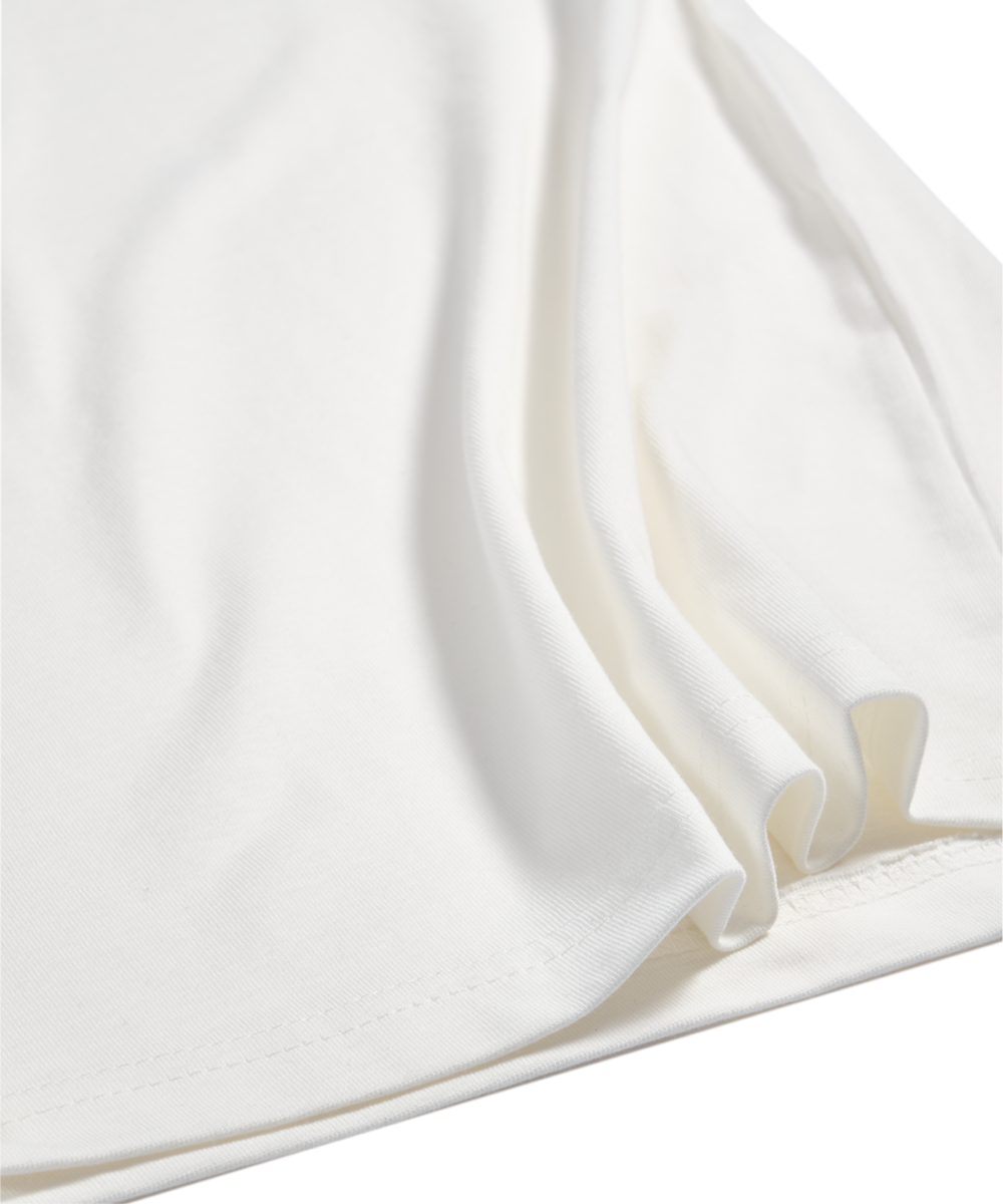 Premium Oversize %100 Pamuk Unisex Tişört 220 Gr Heavyweight - Ekru - Görsel 6