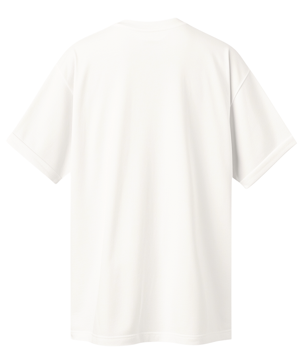 Premium Oversize %100 Pamuk Unisex Tişört 220 Gr Heavyweight - Ekru - Görsel 7