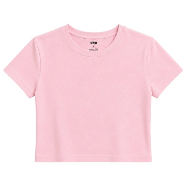 Kişiselleştirilebilir Baby Tee | Crop Tişört - Pembe