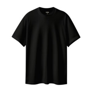 Premium Oversize %100 Pamuk Unisex Tişört 220 Gr Heavyweight - Siyah